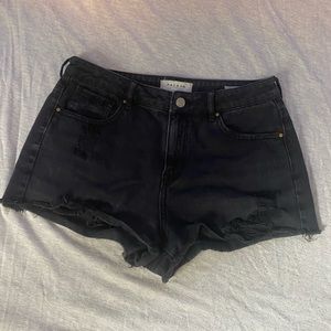 black pacsun high rise shorts